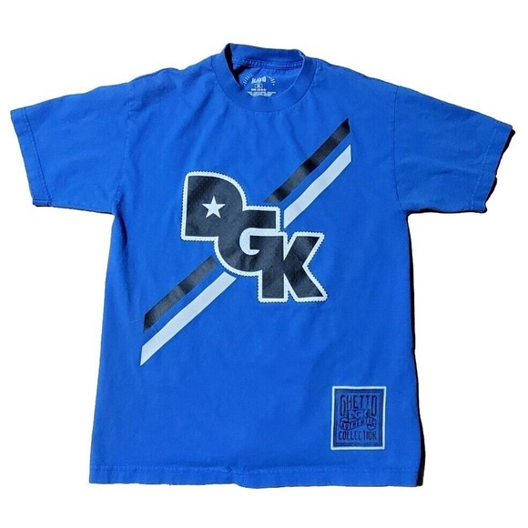 Vintage DGK Shirt Authentic Ghetto Collection DGK All Day Mens M Blue SS Y2K Sk8 - Picture 1 of 8